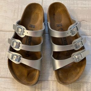 Birkenstock Florida Silver Metallic size 37